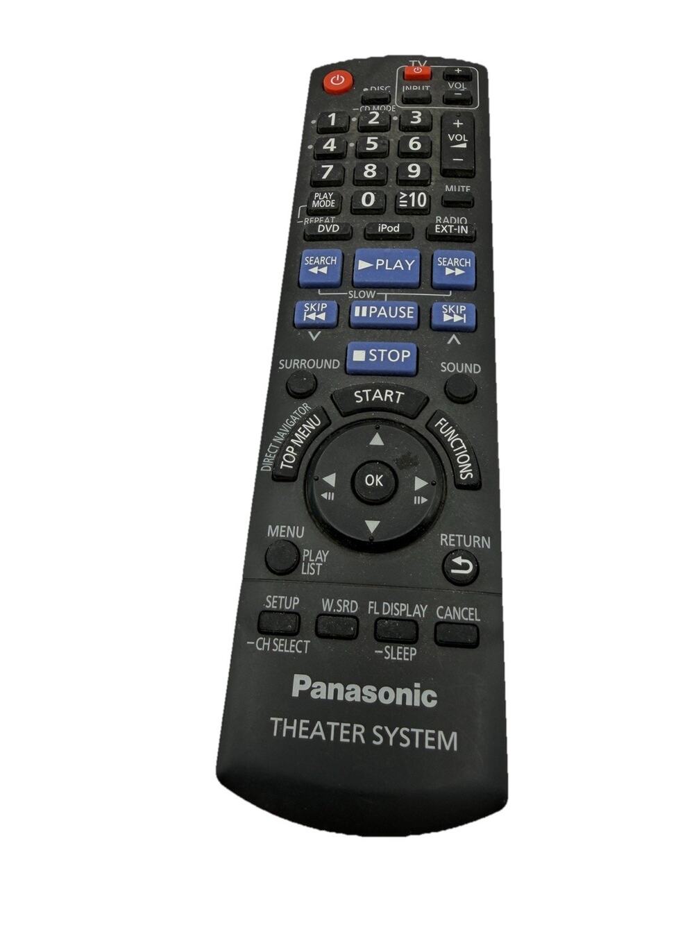 Panasonic Home Theater System Remote Control N2QAYB000359